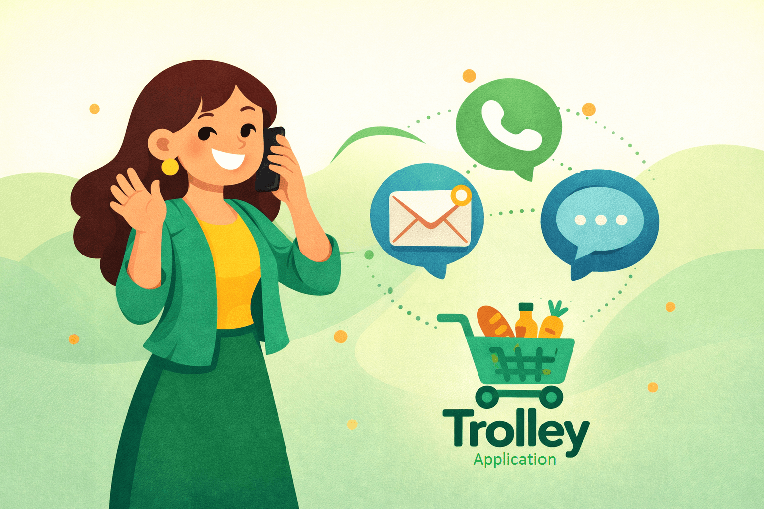 Contact TrolleyApplication support illustration